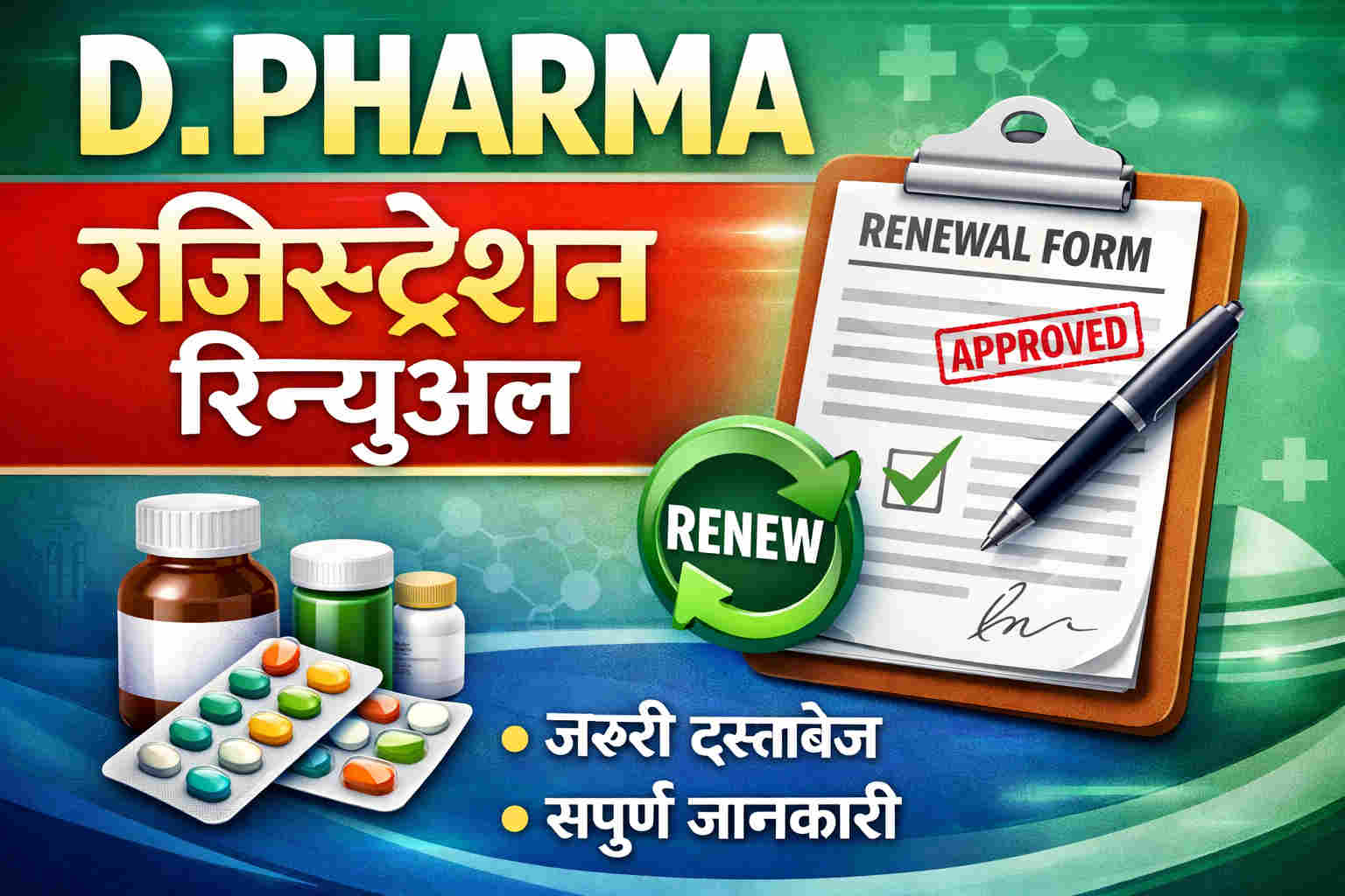 D Pharma Registration Renewal Kaise Kare (2026) | Zaruri Kyu