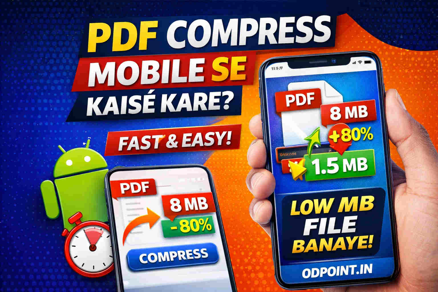 PDF Compress Kaise Kare Mobile Se (Low MB File Banane Ka Best Tarika)