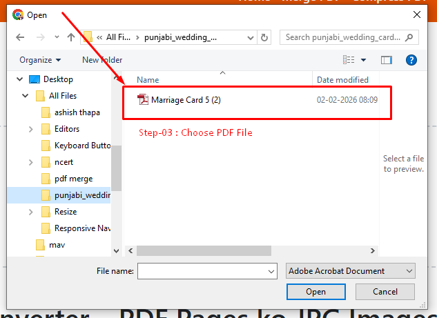 Step 3 Choose File